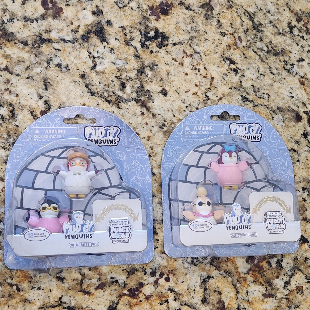 New Pudgy Penguins Collectible Figures Lot of 2 Packages